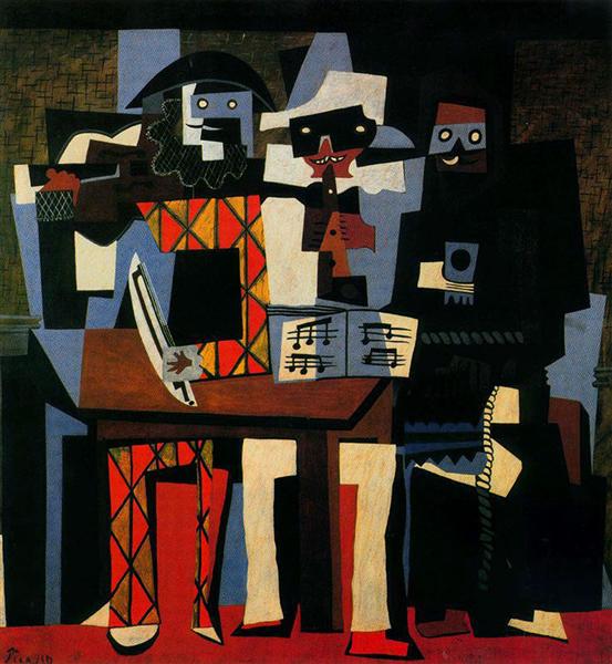 Pablo Picasso Musicians With Masks Musiciens Aux Masques Cubism